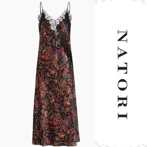 Natori Granada Floral Lace-Trimmed Chemise - Small